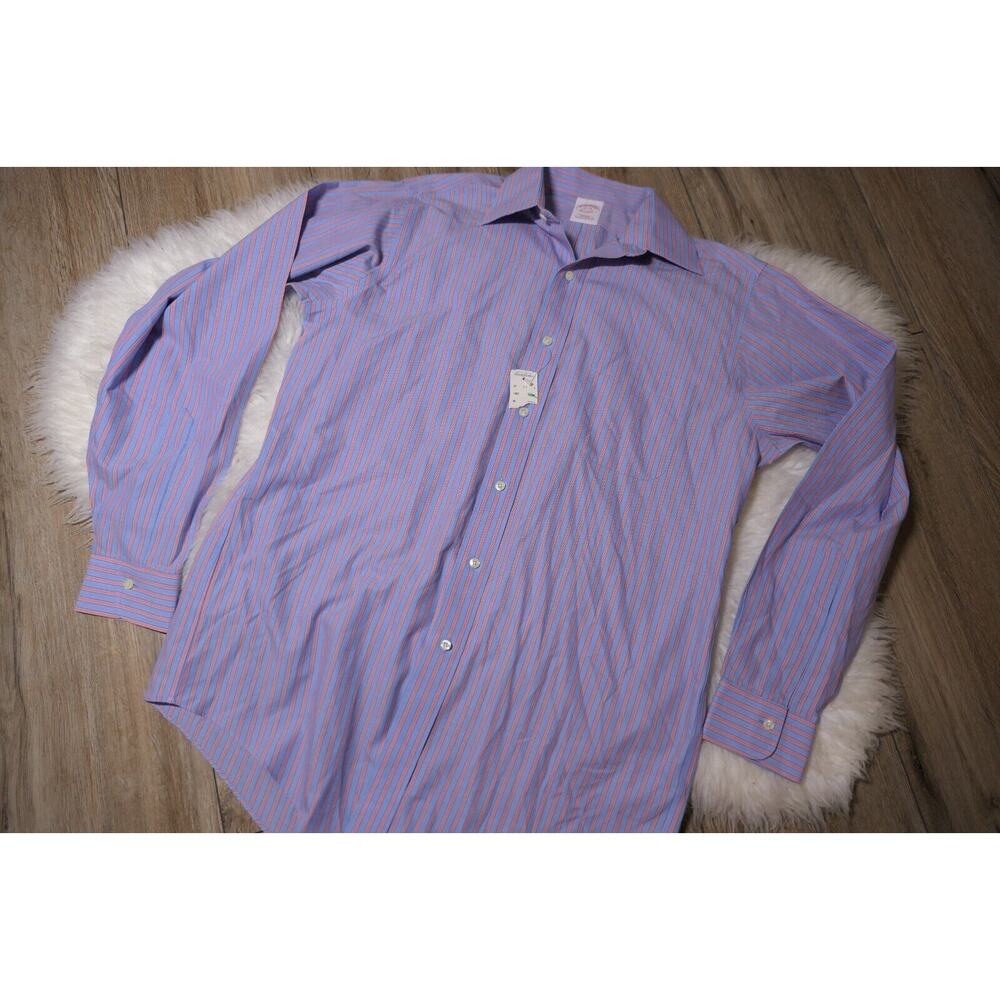 Brooks Brothers Purple Striped Dress Shirt